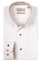 Thomas Maine Two Ply Uni Cotton Pattern Contrast Shirt White-Yellow