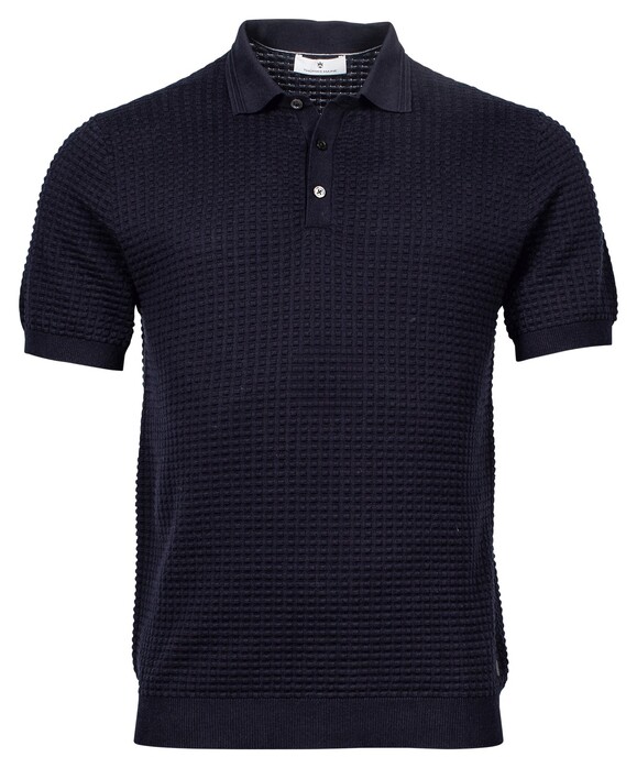 Thomas Maine Uni All Over Structure Knit Trui Navy