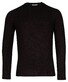 Thomas Maine Uni Color Crew Neck Texture Knit Trui Navy