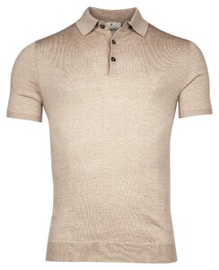 Thomas Maine Uni Color Fine Merino Single Knit Polo Kitt