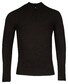 Thomas Maine Uni Color Half Zip Single Knit Pullover Black