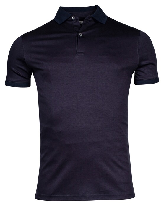 Thomas Maine Uni Color Liquid Touch Short Sleeve Polo Navy