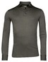 Thomas Maine Uni Color Longsleeve Merino Polo Grijs