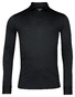 Thomas Maine Uni Color Longsleeve Merino Polo Indigo