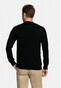 Thomas Maine Uni Color Turtleneck Single Knit Merino Pullover Black