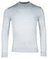 Thomas Maine Uni Color Turtleneck Single Knit Merino Pullover Licht Blue Melange