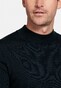 Thomas Maine Uni Color Turtleneck Single Knit Merino Pullover Navy