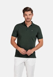 Thomas Maine Uni Piqué Cotton Poloshirt Green