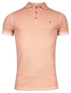 Thomas Maine Uni Piqué Pigment Dyed Enzyme Washed Polo Soft Coral