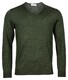 Thomas Maine V-Neck Merino Uni Color Pullover Dark Green