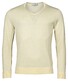 Thomas Maine V-Neck Single Knit Merino Pullover Soft Yellow