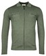 Thomas Maine Zip Pull Double Breast Pocket Milano Knit Merino Blend Overshirt Green