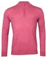 Thomas Maine Zip Single Knit Merino Pullover Pink